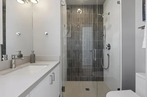 a view of chair and tables