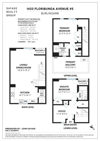 $1,399,000 | 1433 Floribunda Avenue, Unit 5, Burlingame, CA 94010