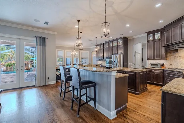 a living room with furniture fireplace and flat screen tv
