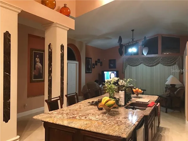 a dining table with chairs and table