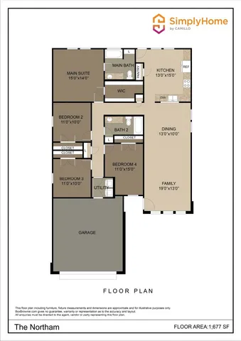 a house view with a garden space