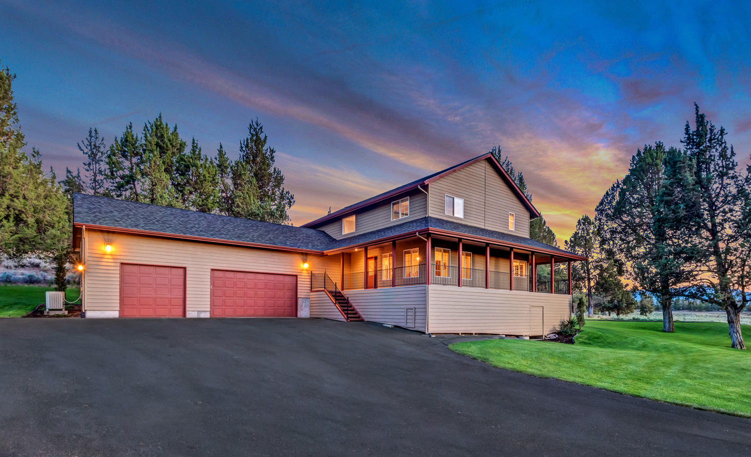 18415 Fryrear Ranch Road Bend, OR 97703 - Photo 24 of 25 Front Twilight