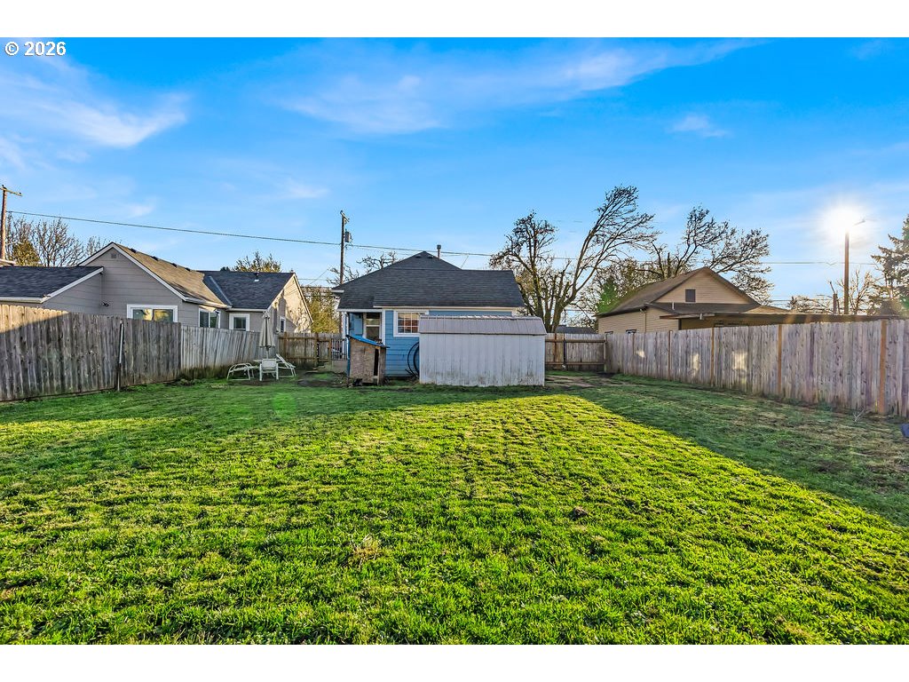 519 West Main Street Sheridan, OR 97378 - Photo 26 of 41 a view of a house with garden and sitting area