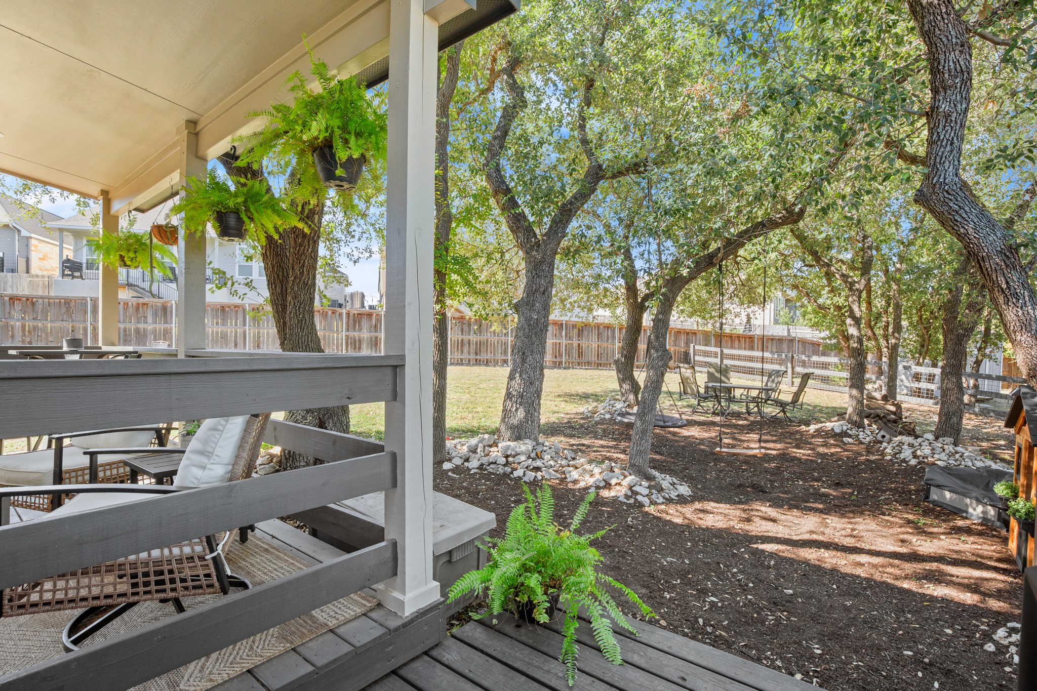 314 Ridge View Drive Georgetown, TX 78628 - Photo 32 of 40 Mature trees are one of those luxuries no renovation can recreate overnight. Here they provide shade, privacy, character, and a beautiful backdrop for everything from morning coffee to long afternoons outdoors.