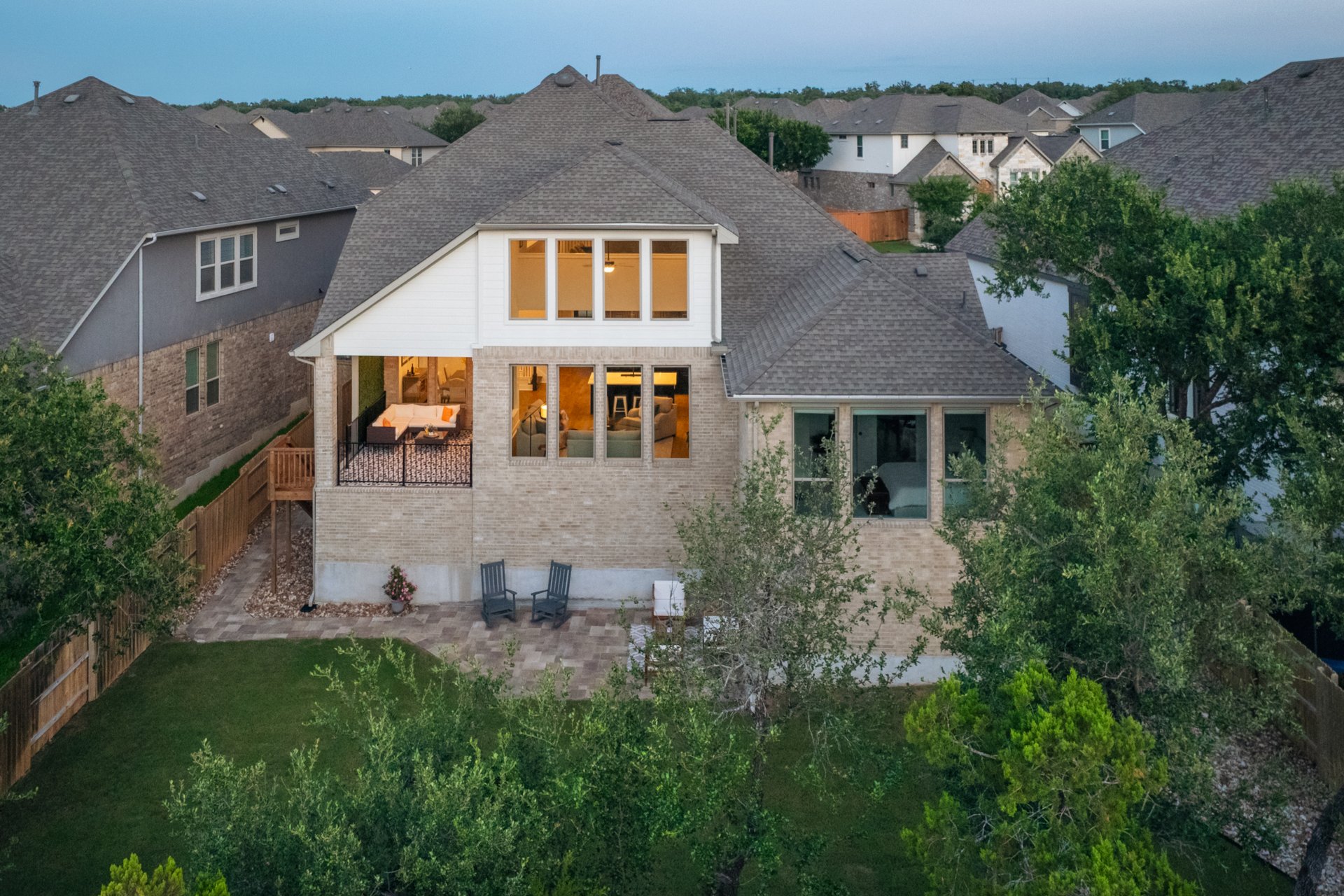 317 Autumn Oak Way Georgetown, TX 78628 - Photo 36 of 40 a front view of a house with a yard