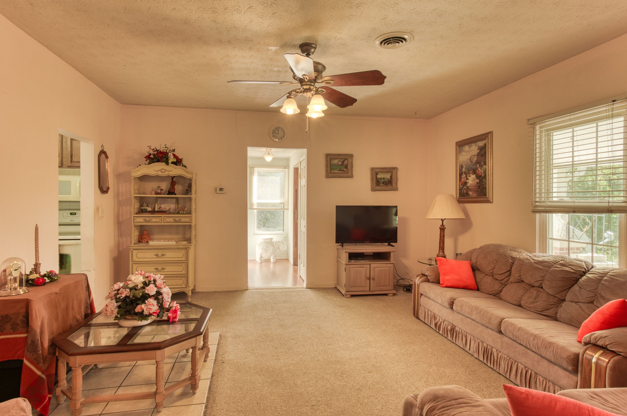 15755 Tucker Ridge Road Silver Point, TN 38582 - Photo 45 of 70 a living room with furniture and a flat screen tv