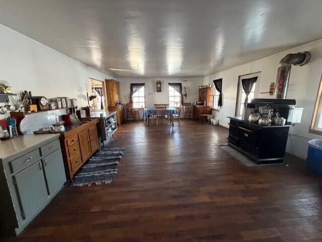 540 Flag Dale Road South Junction City, OH 43748 - Photo 5 of 48 Spacious kitchen area - cabinets are unattached and stove will not stay