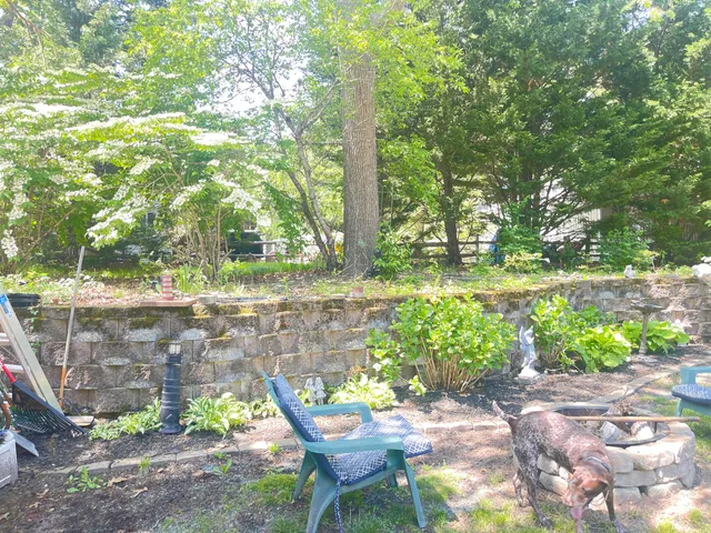 a view of a chairs and tables in a room