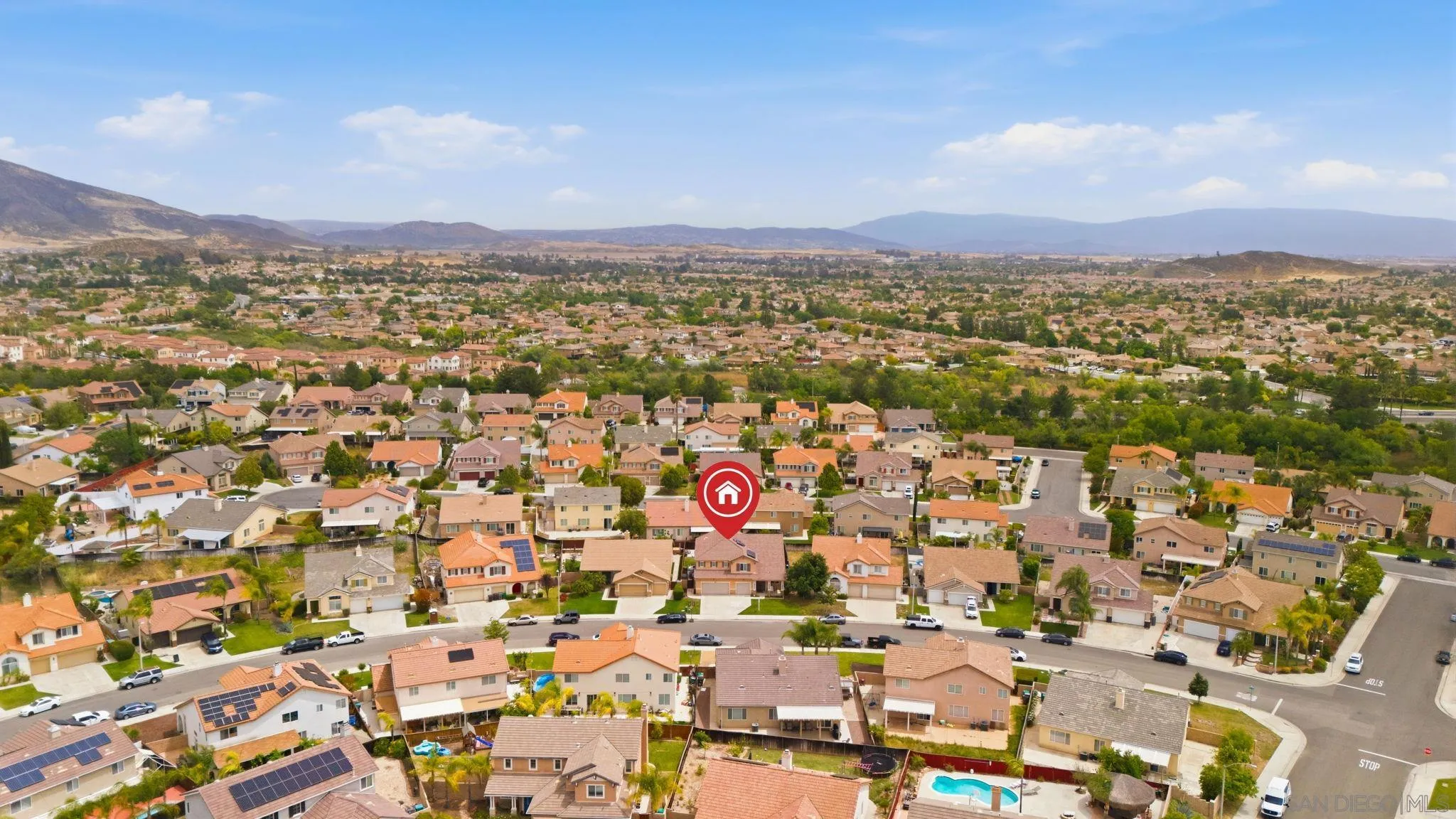 31342 Euclid Loop Winchester, CA 92596 - Photo 48 of 50 an aerial view of residential houses with outdoor space