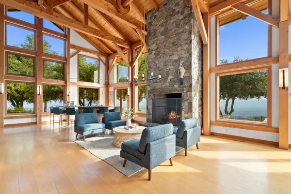 a outdoor space with furniture