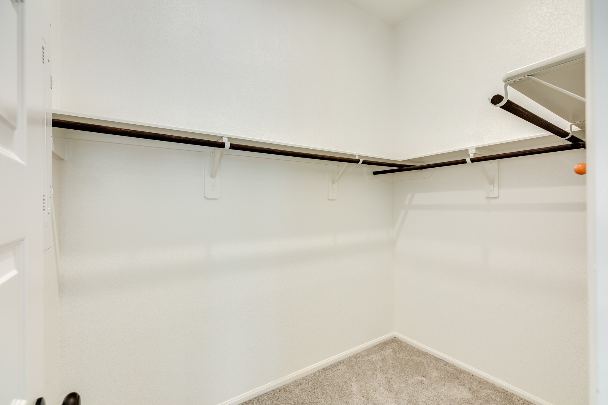 10115 Stride Court Rosharon, TX 77583 - Photo 17 of 40 Primary bedroom featuring a generous walk-in closet with ample storage and floor space for optimal organization, one of two