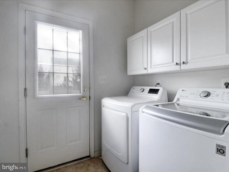 77 Cayuga Road Bordentown, NJ 08505 - Photo 17 of 37 a utility room with dryer and washer