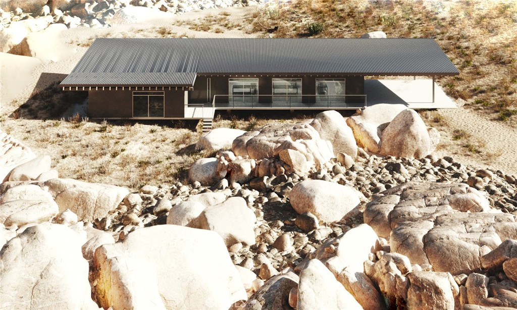 63213 Sullivan Road Joshua Tree, CA 92252 - Photo 2 of 4 a front view of house with yard