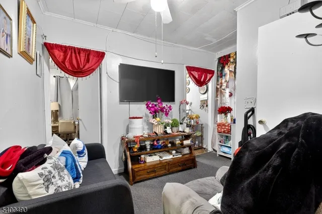 a room with lots of appliances and furniture