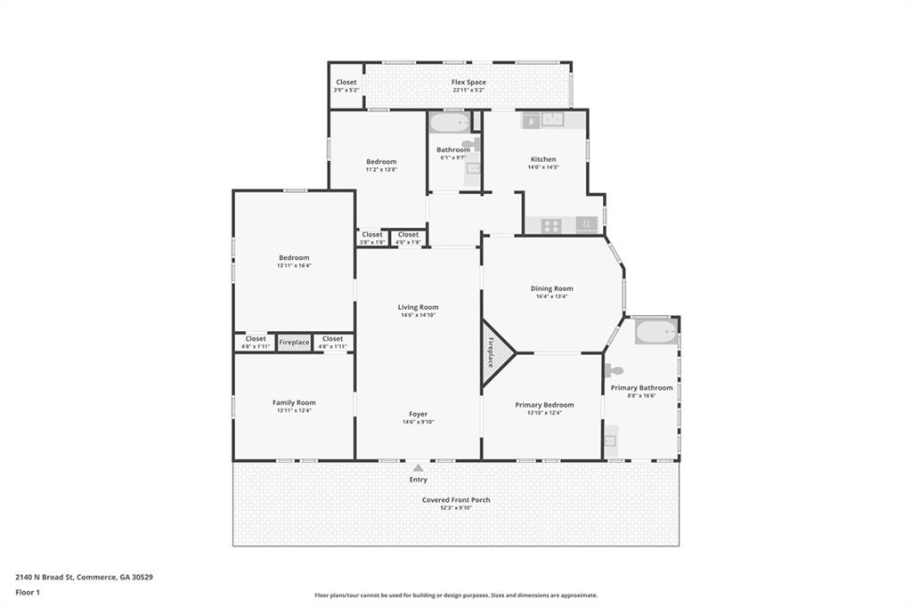 2140 North Broad Street Commerce, GA 30529 - Photo 33 of 33 a picture of floor plan