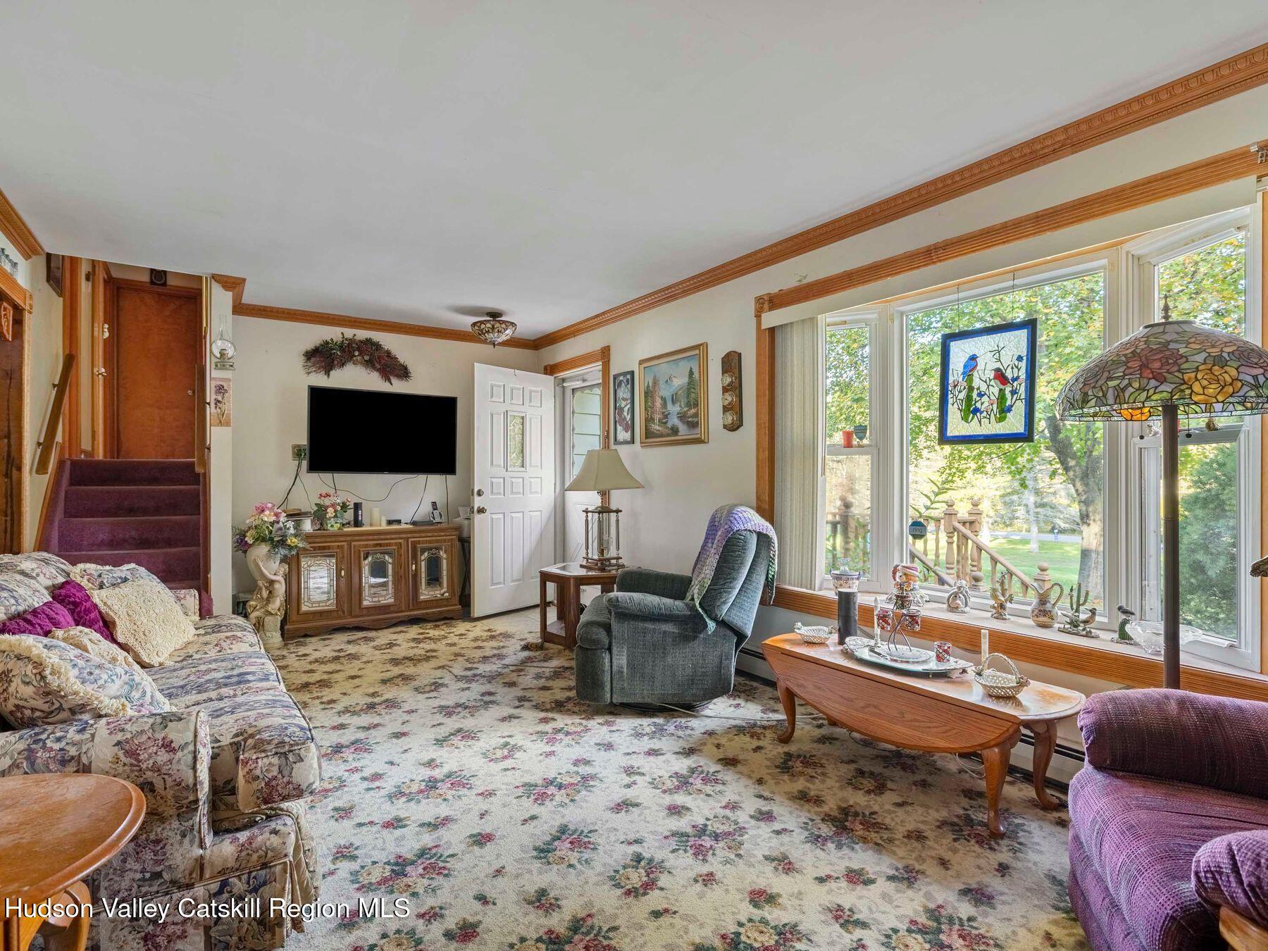 1339 Cornwallville Road Cornwallville, NY 12418 - Photo 29 of 47 a living room with furniture and a flat screen tv