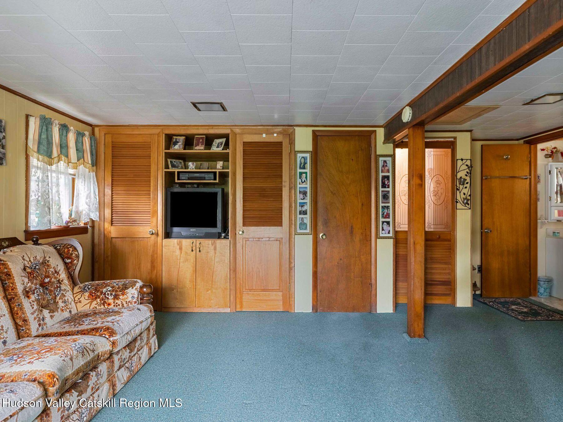 1339 Cornwallville Road Cornwallville, NY 12418 - Photo 39 of 47 a living room with furniture and a flat screen tv