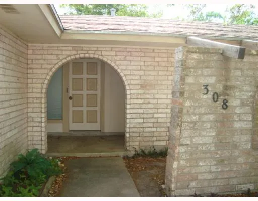 a view of front door of house