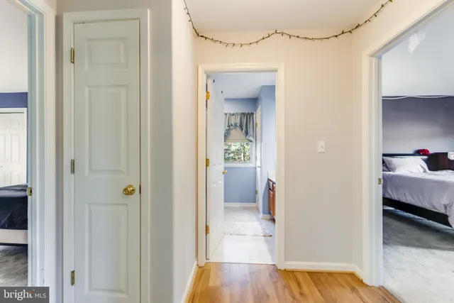 a view of work space with windows