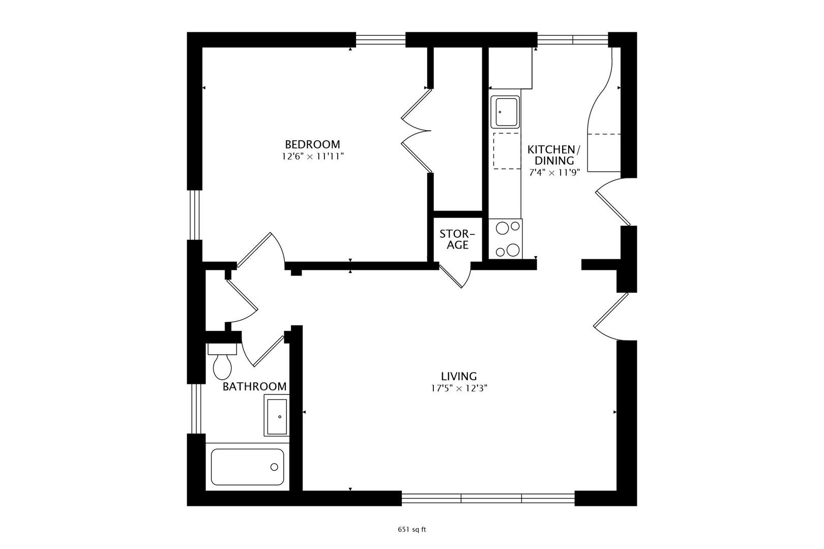 205 Custer Avenue, Unit 3 Evanston, IL 60202 - Photo 12 of 12 a picture of floor plan