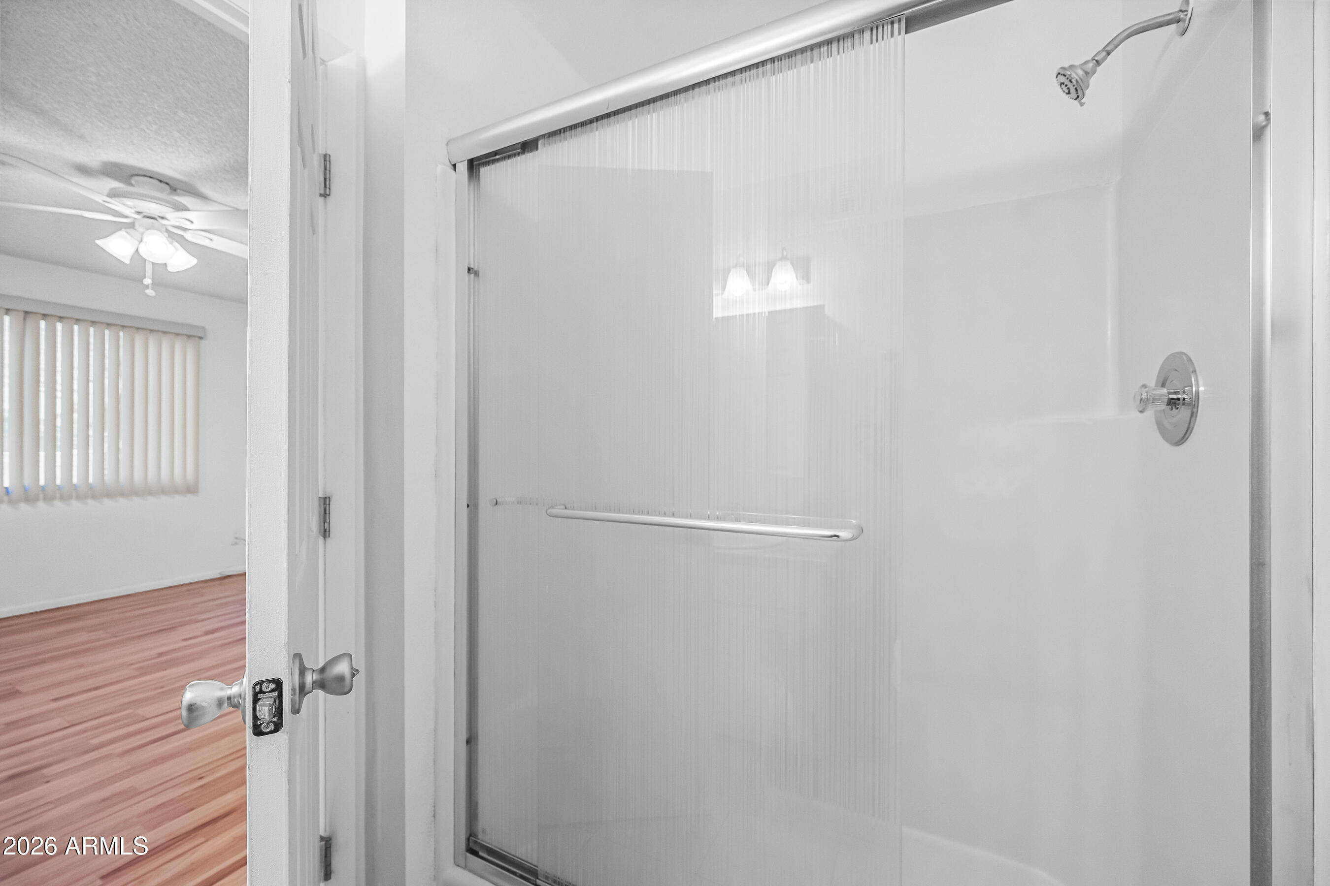 4815 South Birch Street Tempe, AZ 85282 - Photo 17 of 25 a bathroom with a glass shower door