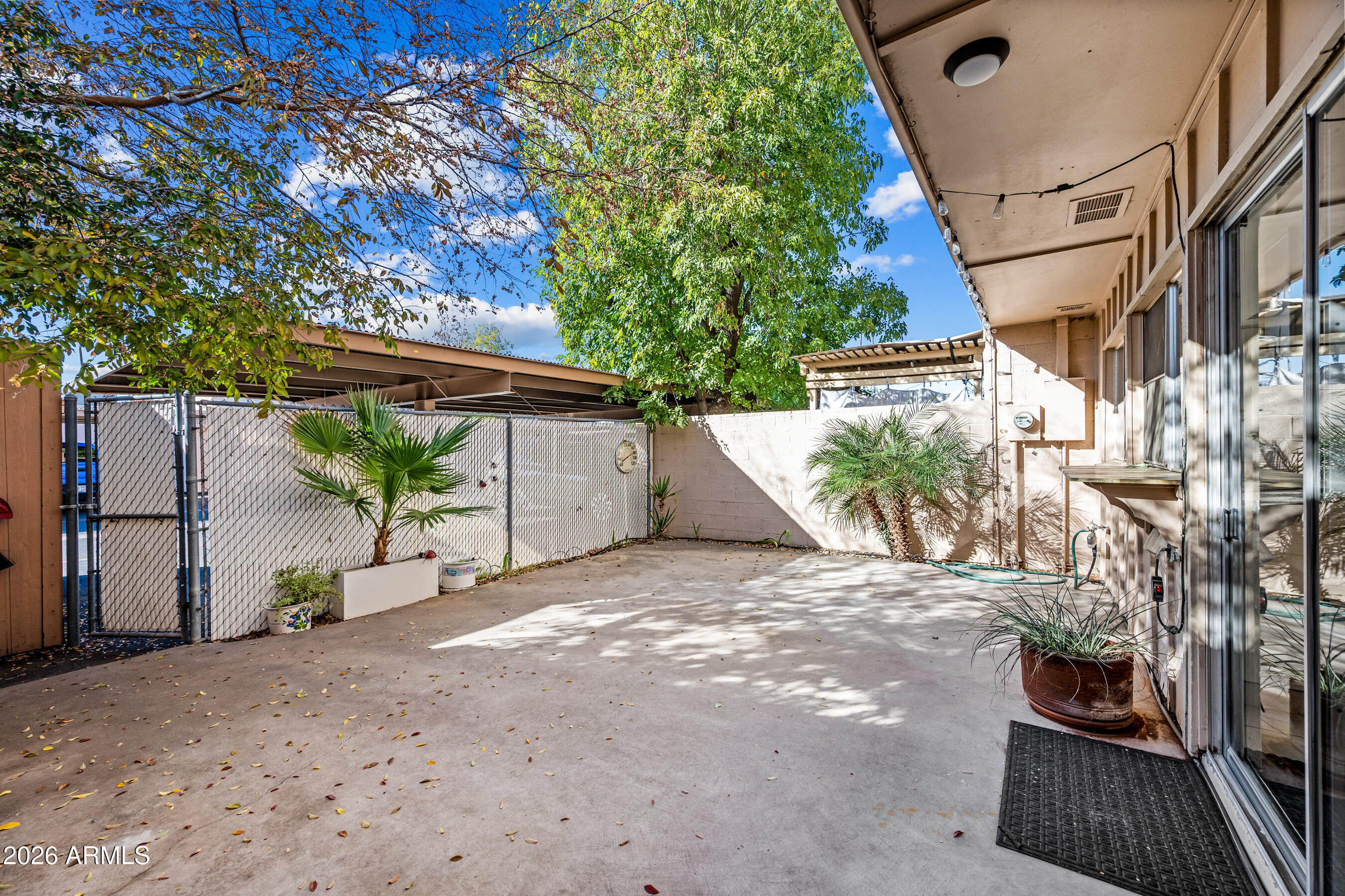 4815 South Birch Street Tempe, AZ 85282 - Photo 5 of 25 a backyard of a house with plants and trees