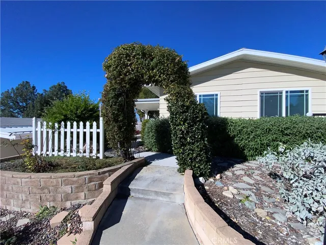 a house view with a outdoor space