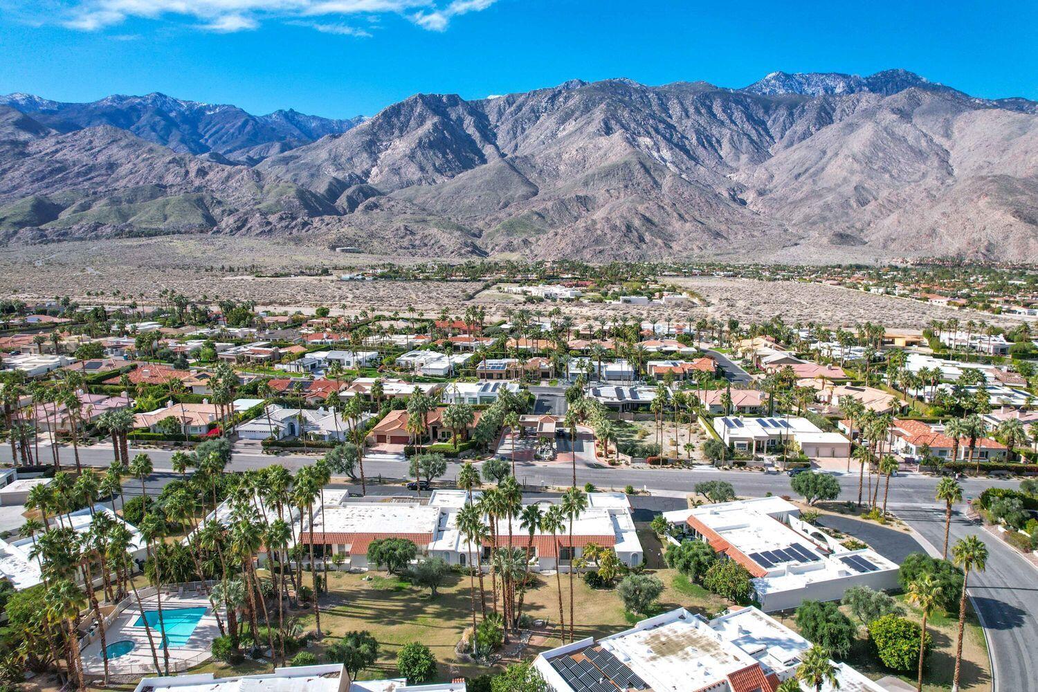 3350 Bogert Trail Palm Springs, CA 92264 - Photo 21 of 21 an aerial view of residential house and sandy dunes