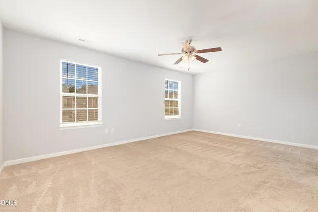 an empty room with an entryway