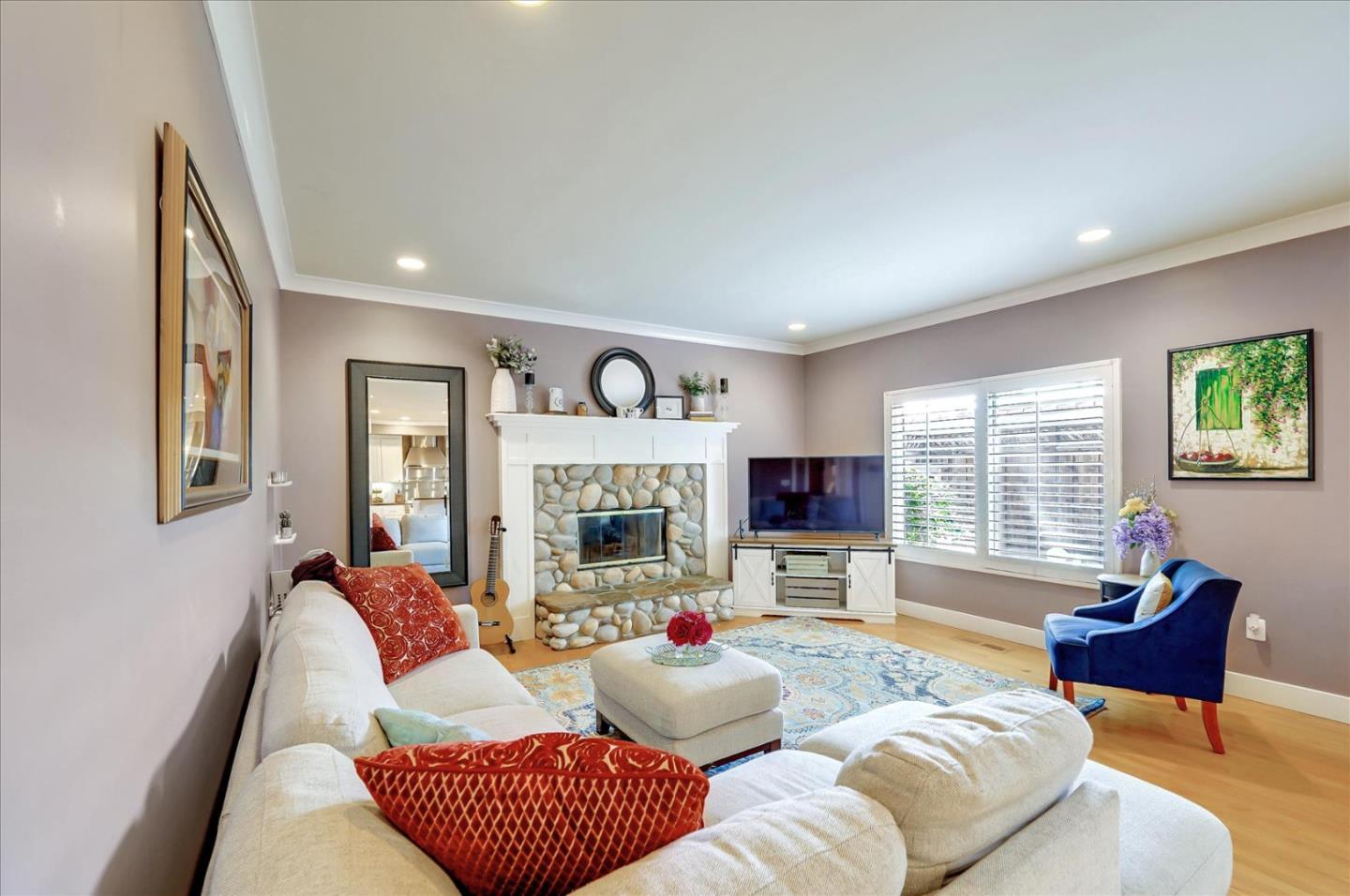 1166 Elysian Place San Jose, CA 95125 - Photo 17 of 46 a living room with furniture fireplace and window