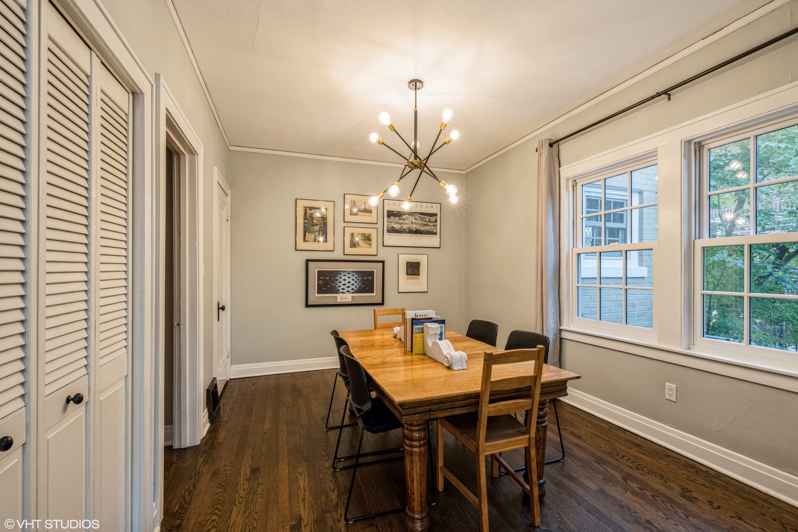 217 Ravine Road Hinsdale, IL 60521 - Photo 20 of 53 a view of a dining room with furniture window and wooden floor