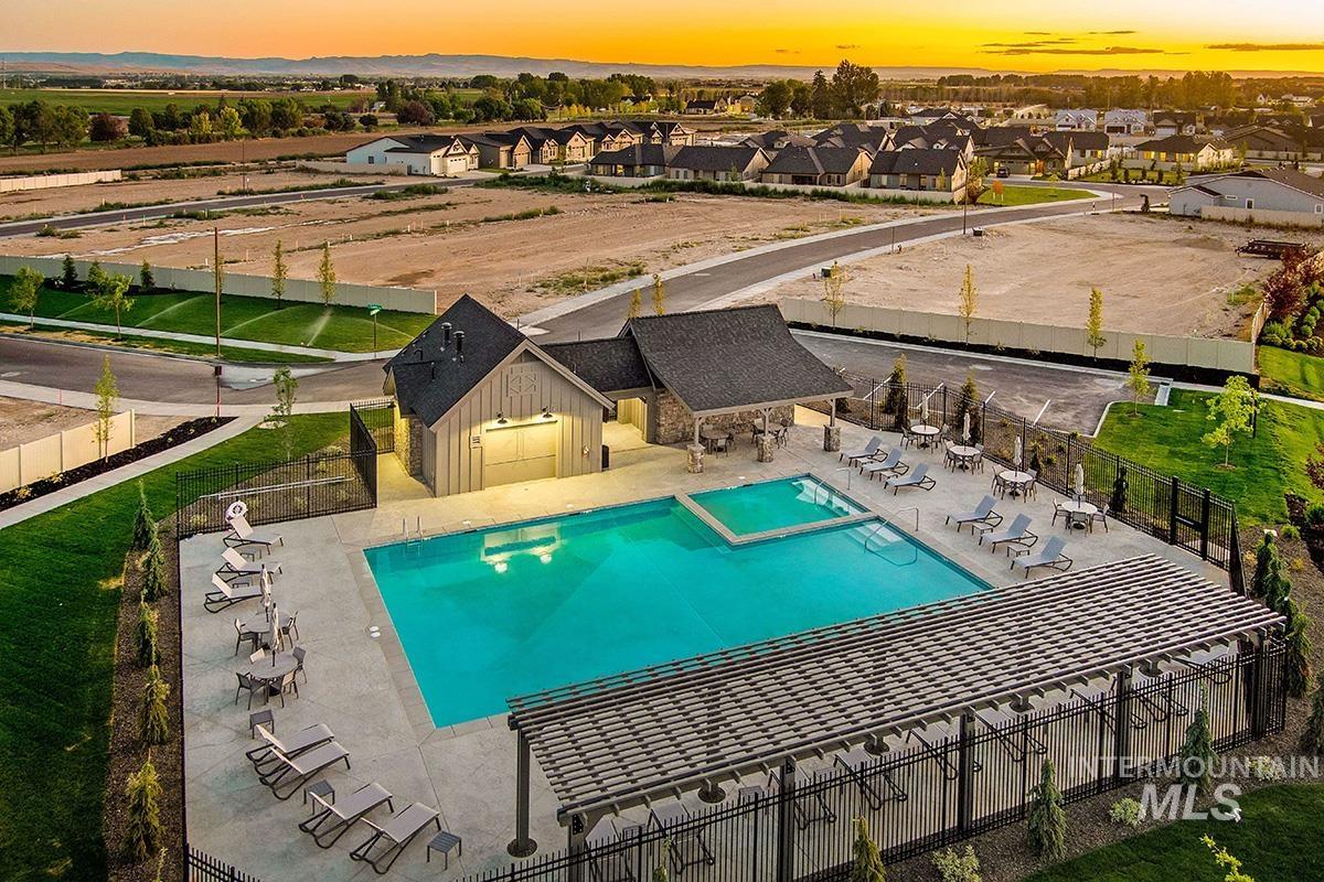 6983 South Skybreak Lane Meridian, ID 83642 - Photo 21 of 25 Combined pool / hot tub featuring a patio area