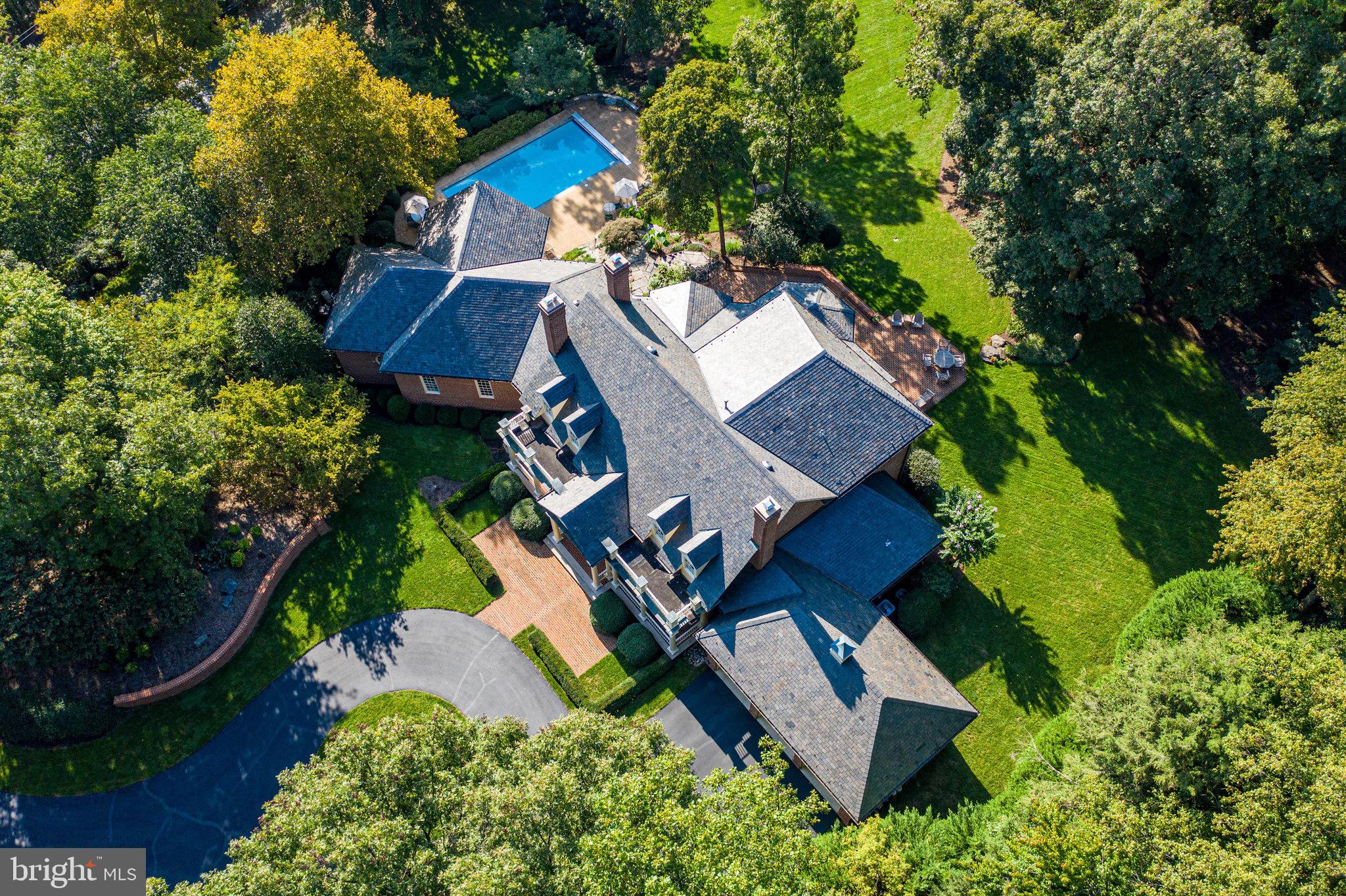 1008 Pine Hill Road McLean, VA 22101 - Photo 28 of 29 an aerial view of a house with garden space and street view