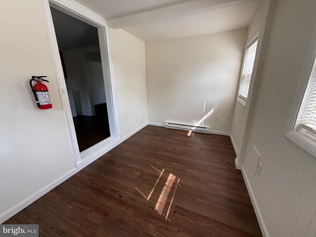 wooden floor with staircase
