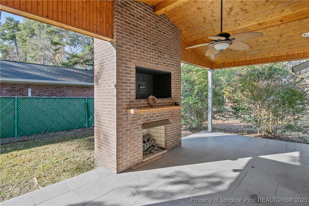 2118 Winterlochen Road Fayetteville, NC 28305 - Photo 46 of 50 a view of a porch with a backyard