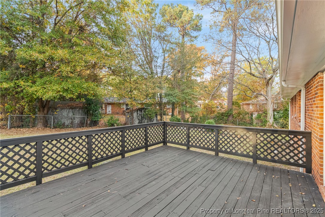 321 Summerhill Road Fayetteville, NC 28303 - Photo 24 of 26 a view of wooden deck