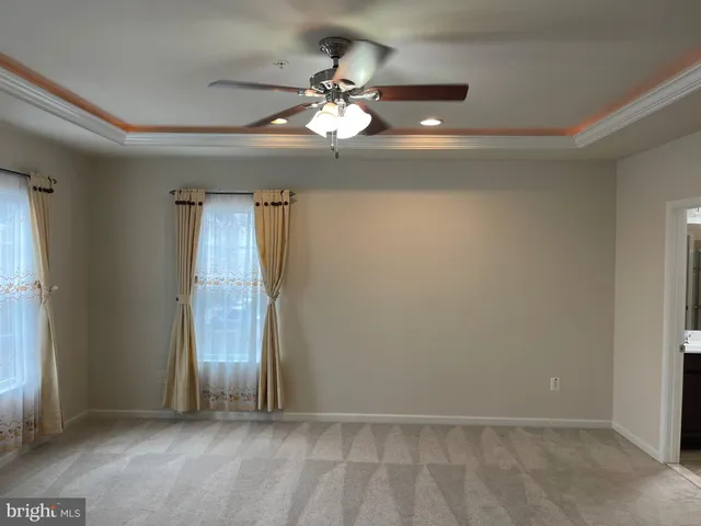 a bath tub sitting in a bathroom
