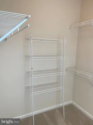 a view of a room with racks