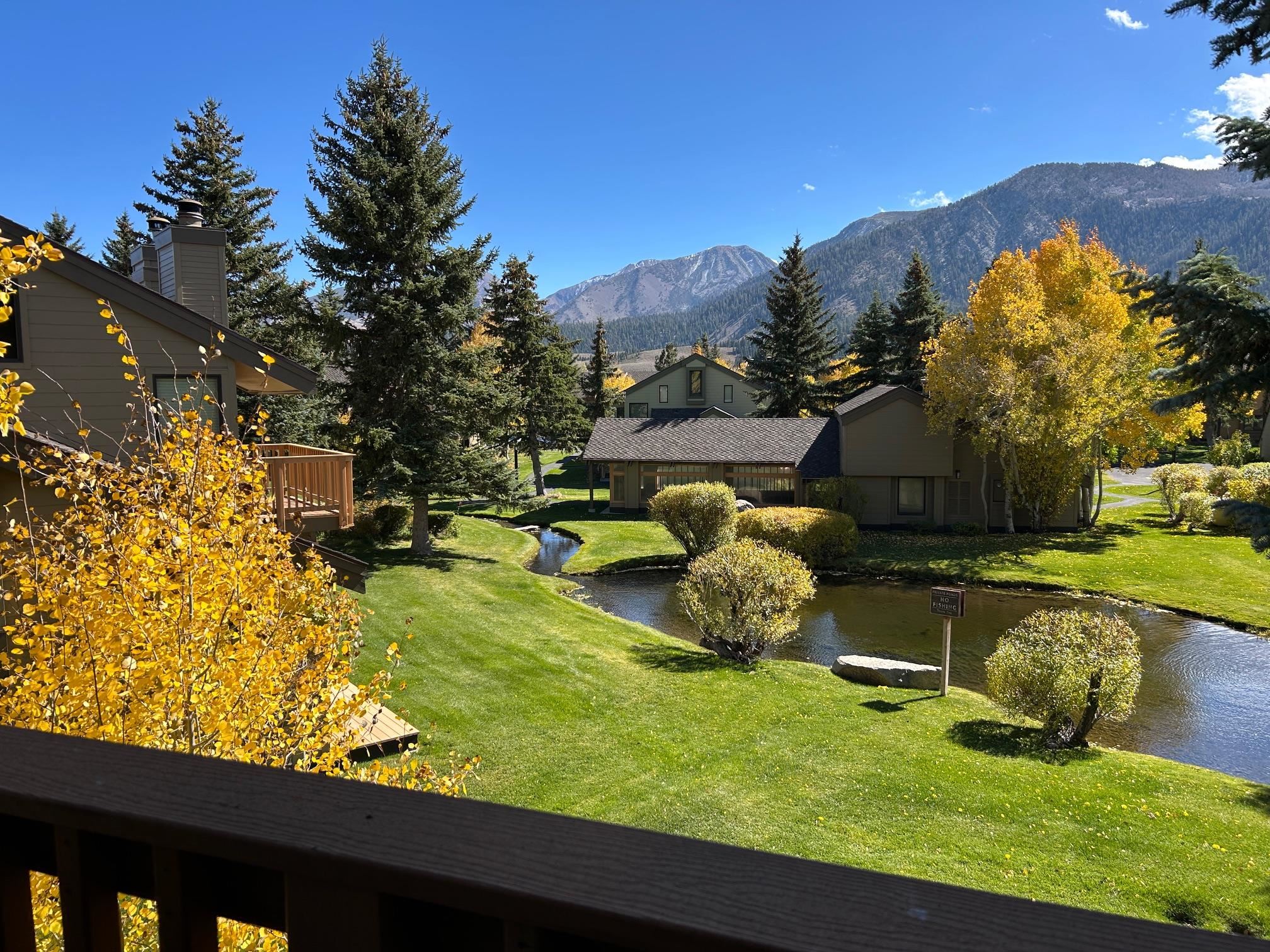 266 Snowcreek Road, Unit 266 Mammoth Lakes, CA 93546 - Photo 3 of 27 a garden view with a sitting space