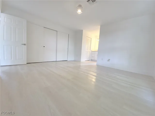 a view of an empty room