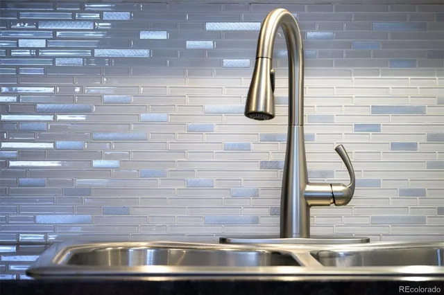 a close view of sink