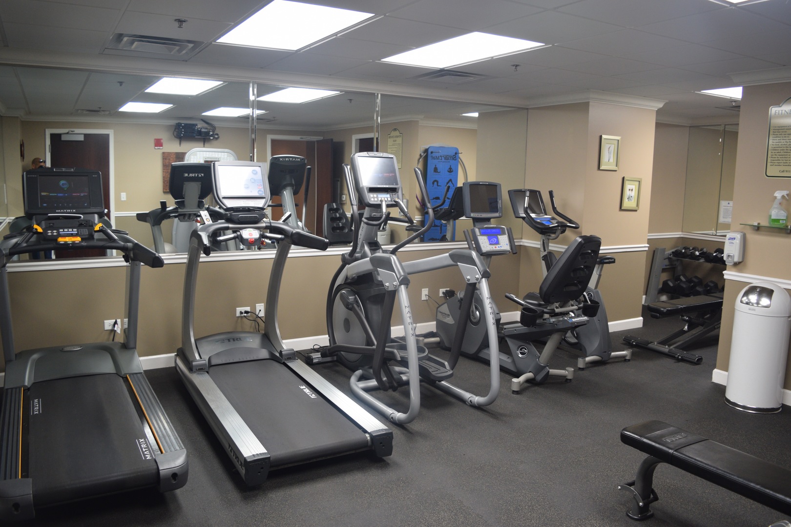 1400 South Michigan Avenue, Unit 2108 Chicago, IL 60605 - Photo 14 of 14 a room with gym equipment and a view of living room