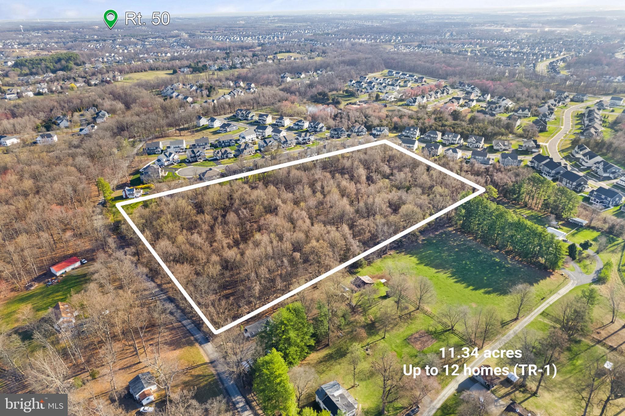 Spectacular 11.34 acres in Aldie (up to 12 Homes)