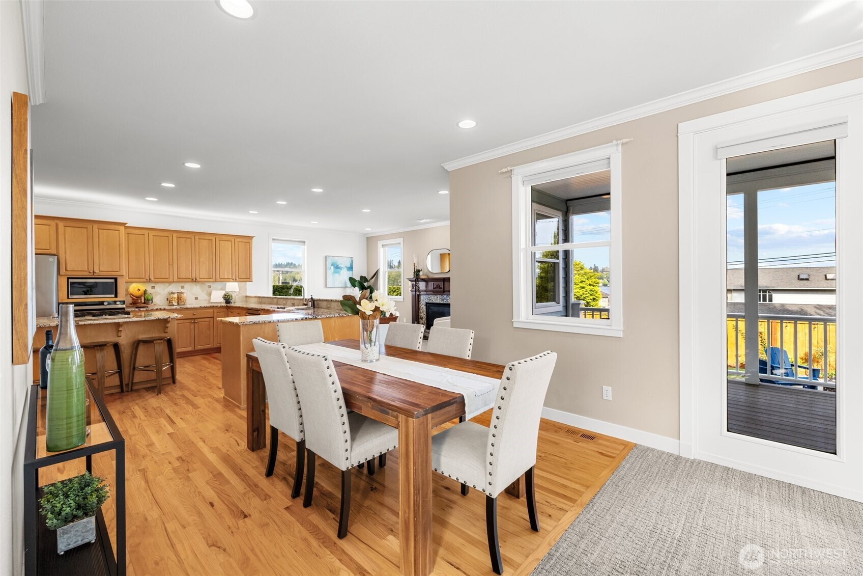 1802 Vernon Road Lake Stevens, WA 98258 - Photo 8 of 40 a view of a dining room with furniture and wooden floor