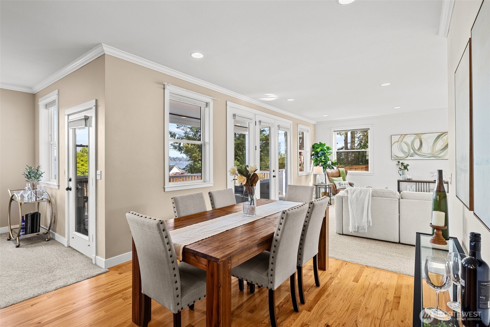 1802 Vernon Road Lake Stevens, WA 98258 - Photo 9 of 40 a dining room with furniture and wooden floor
