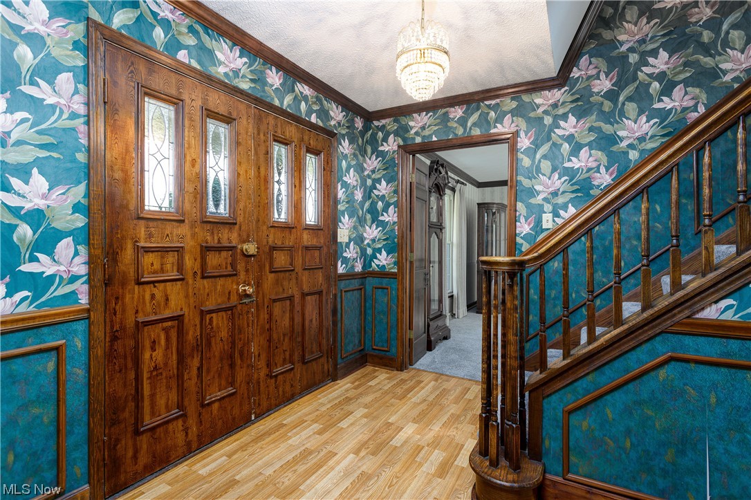 3177 Pickle Road Akron, OH 44312 - Photo 20 of 32 Stately foyer with colonial front doors and majestic staircase.