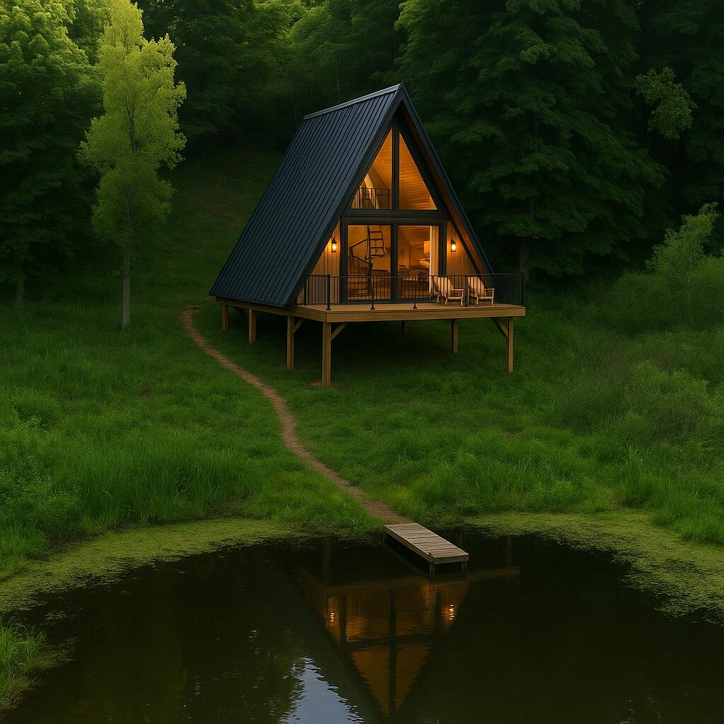 15326 Madron Lake Road Buchanan, MI 49107 - Photo 2 of 20 A-Frame cabin Build