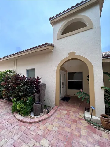 a view of a garden with plants