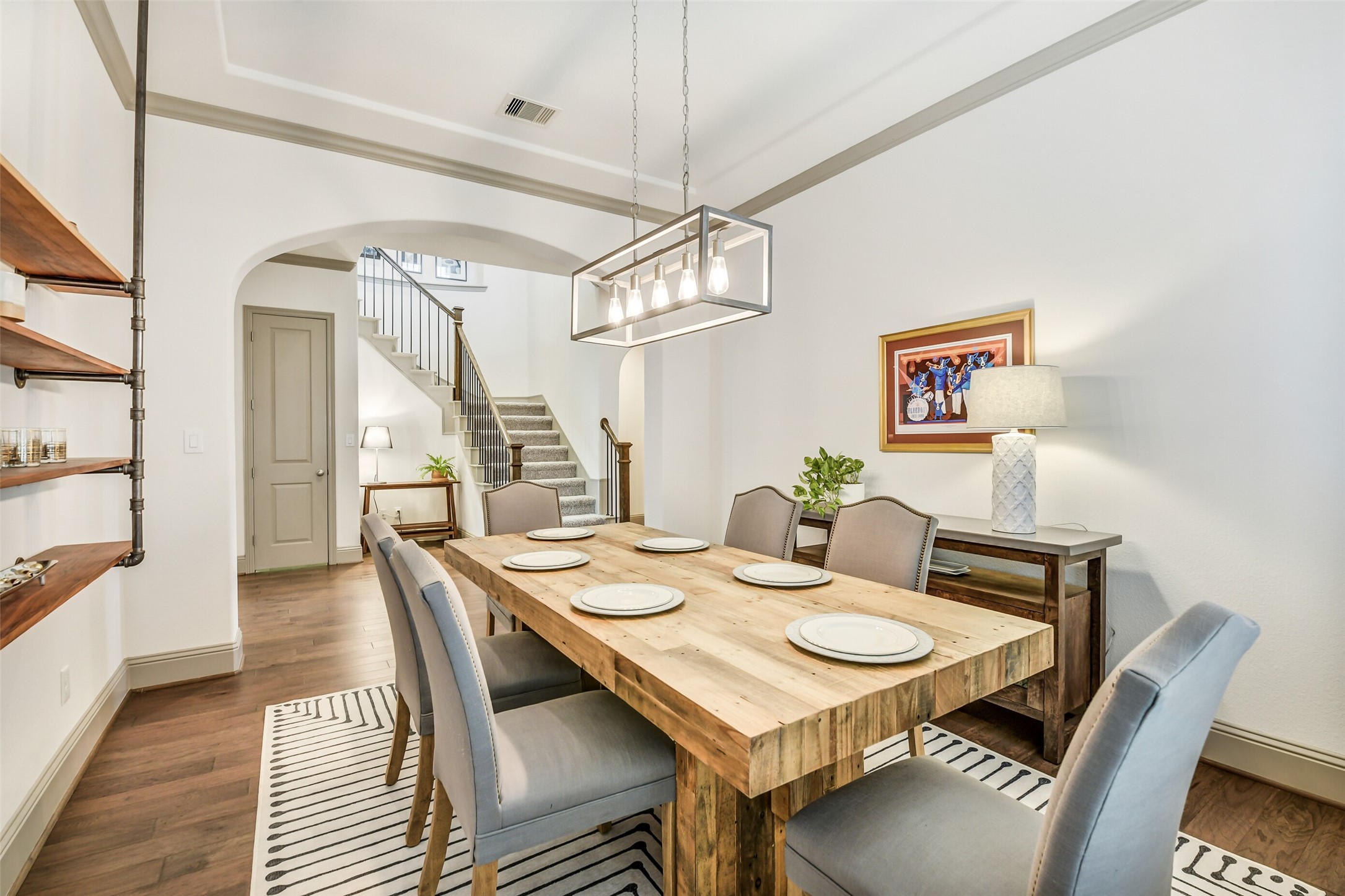 2430 Barclay Lake Lane Spring, TX 77388 - Photo 21 of 50 a view of a dining room with furniture and wooden floor