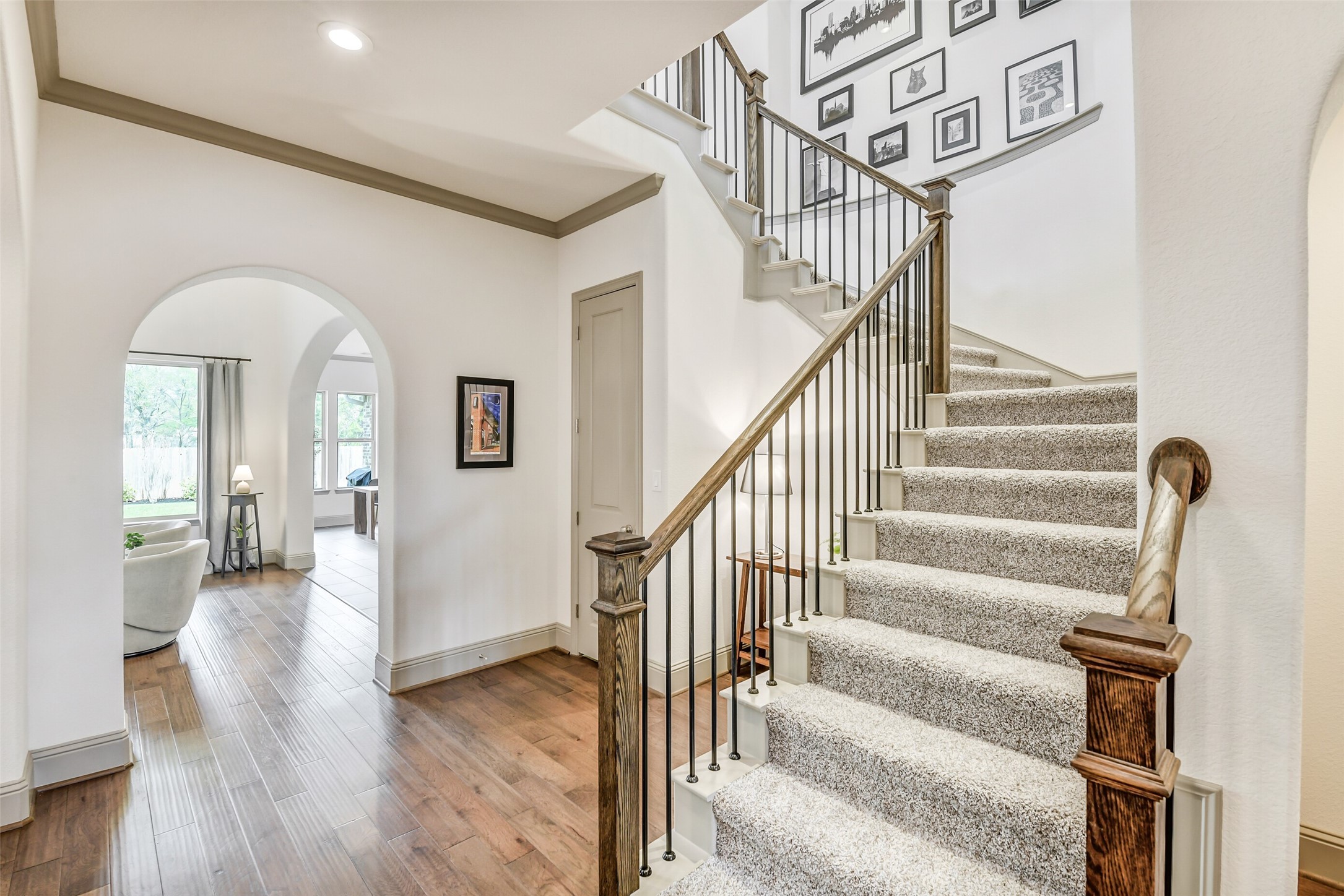 2430 Barclay Lake Lane Spring, TX 77388 - Photo 22 of 50 a view of entryway and hall with wooden floor